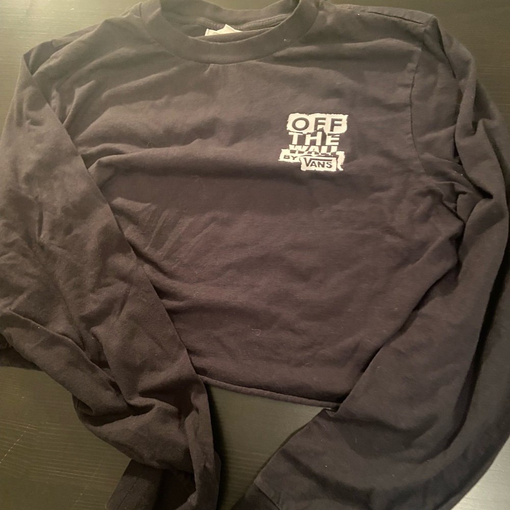 Vans long sleeve crop top